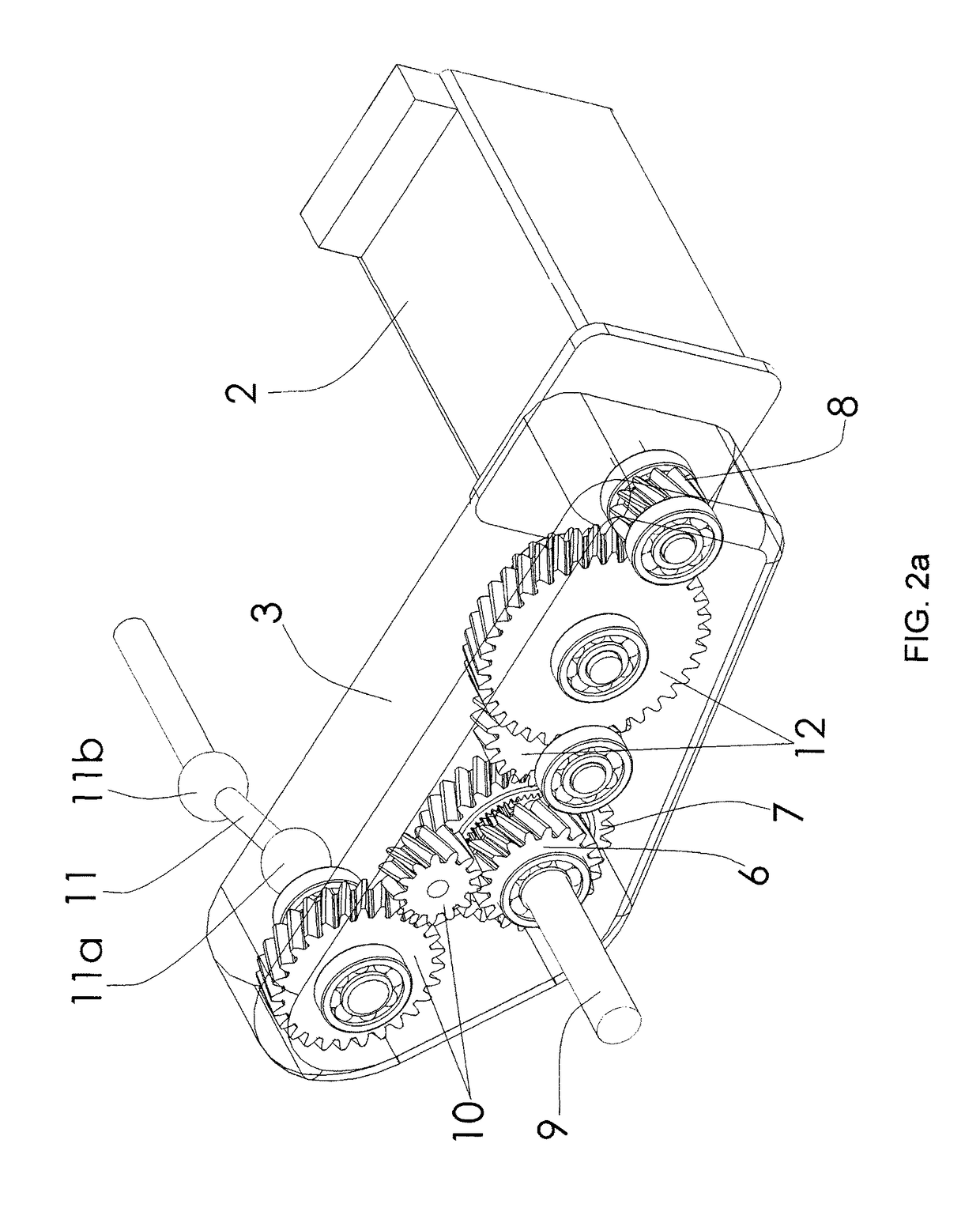 System for driving the drive wheels of an electric or hybrid vehicle