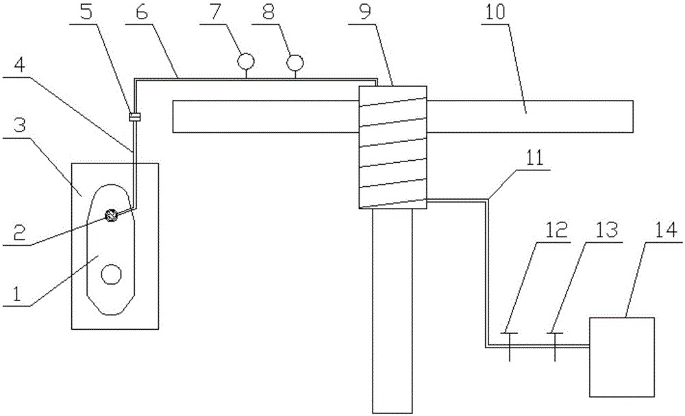 Ladle filler sand discharge device and continuous casting ladle casting starting method