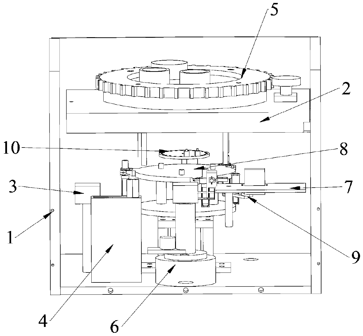 Full-automatic blood type test device and blood type test method thereof