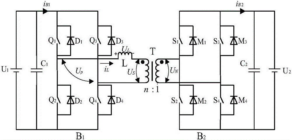 Control method for improving light-load efficiency of DAB-type DC-DC converter