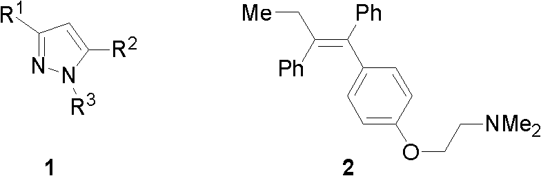 Preparation method of tetra-substituted olefin and its pyrazole derivative