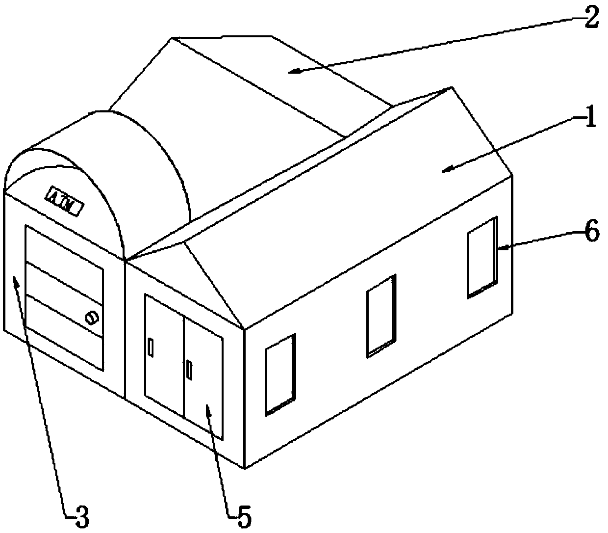 Community property express receiving and dispatching room rest kiosk bank