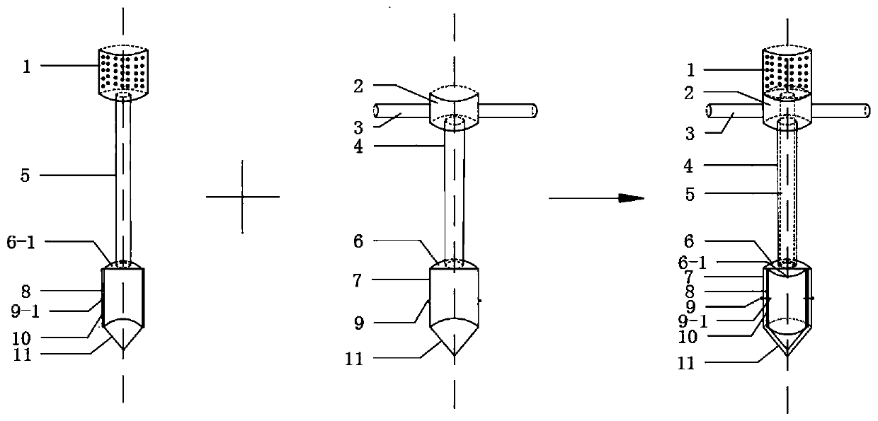 Synchronous layered flushing layered mud collecting device for laboratory water tank