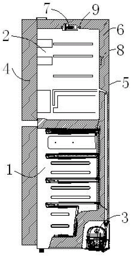 A dual temperature compensation refrigerator and a method for realizing dual temperature compensation