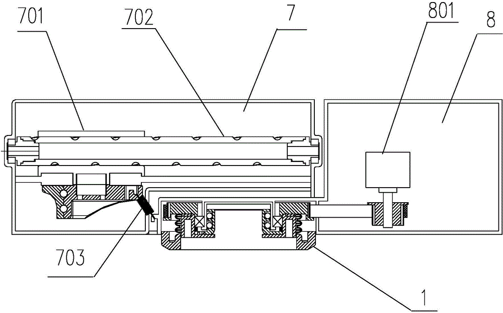 Anti-overturning chuck and absorbing type self-moving device using anti-overturning chuck