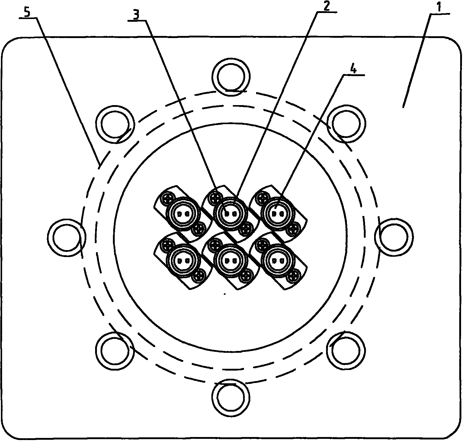Metal sealing terminal plate