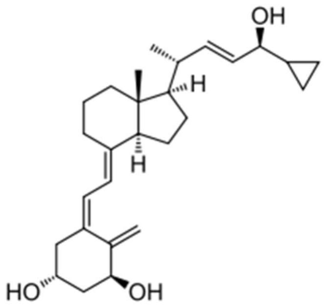 Application of calcipotriol as skin external medicine for preventing and treating senile osteoporosis