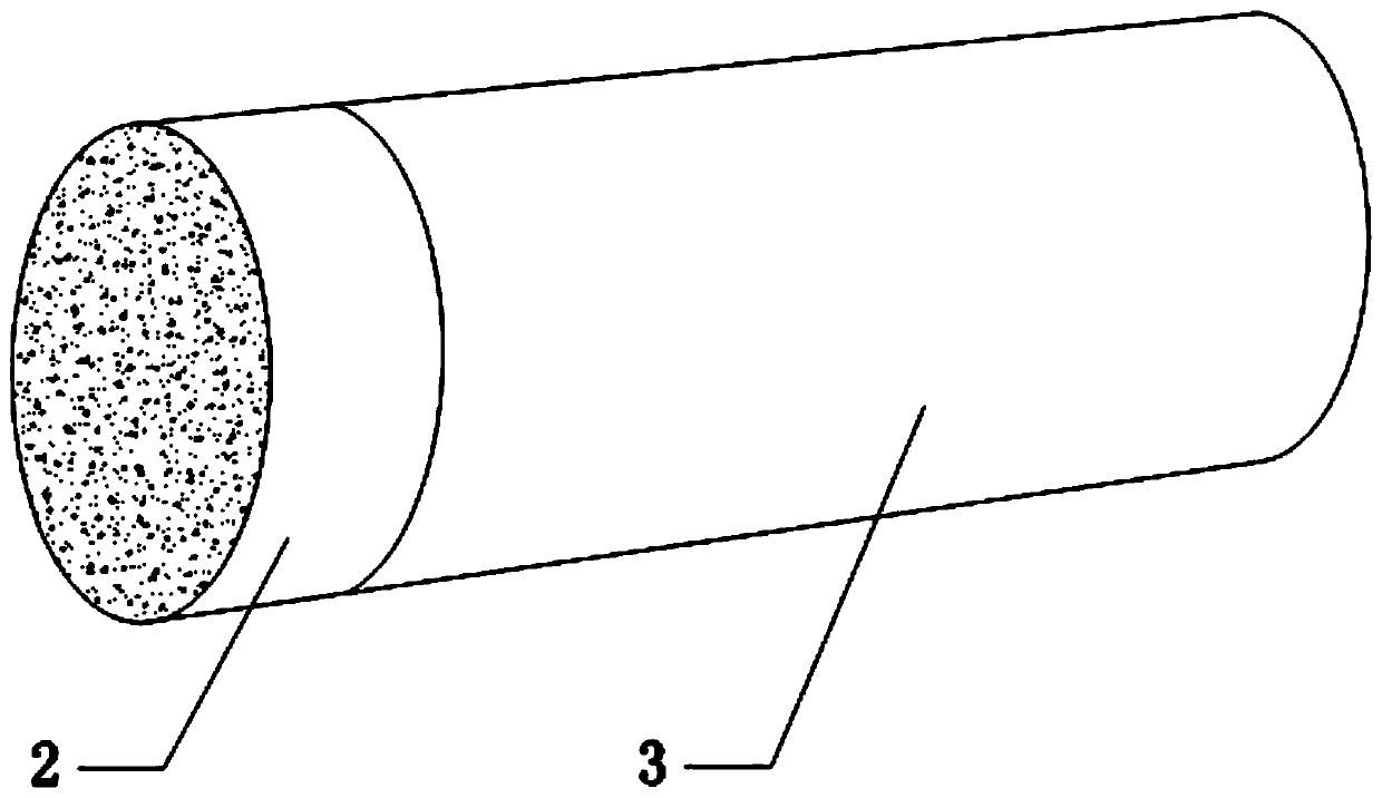 Environment-friendly filter stick and method for producing same