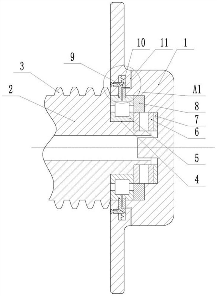 Rotating support frame and passivation production line for gearbox cover