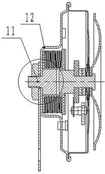 Static iron core and motor vehicle electric horn provided with the static iron core