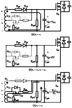 Simple and reliable low-cost silicon carbide power switch device driving circuit
