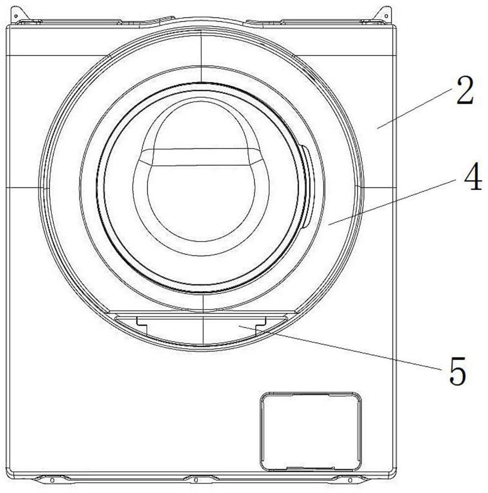 Door body structure of roller washing machine and roller washing machine