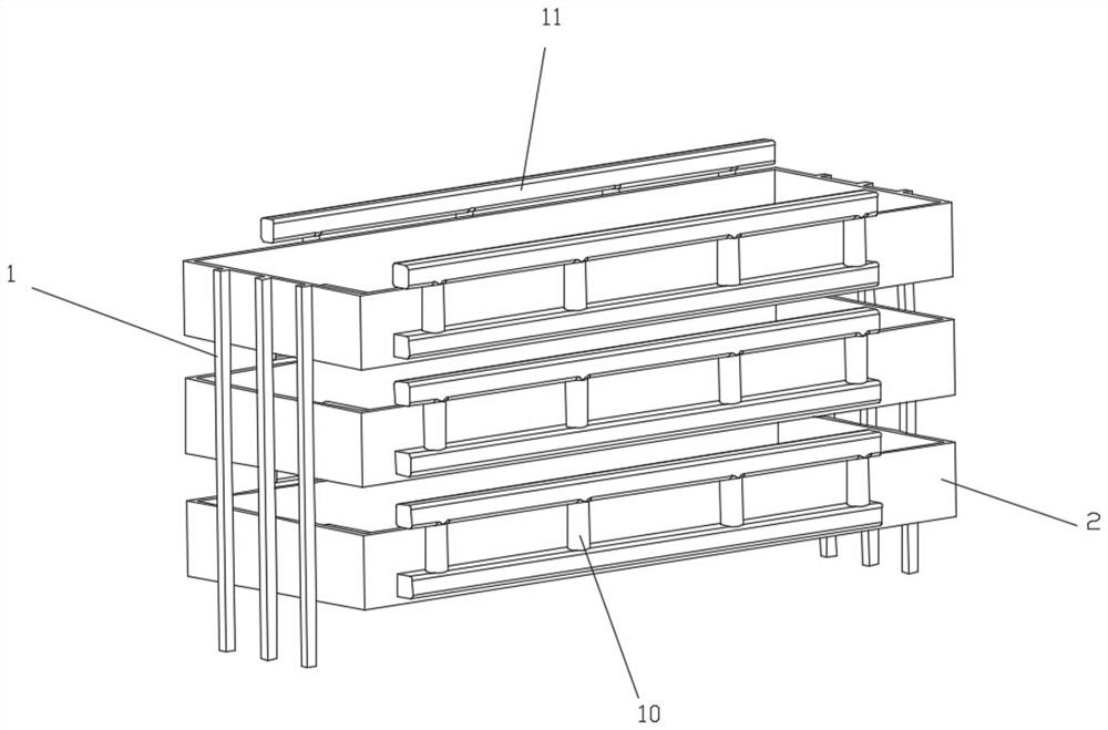 Cascading underflow recoil culture system of Penaeus japonicus