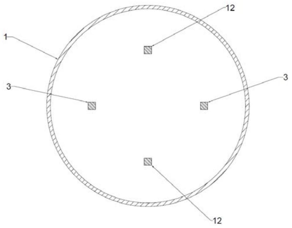 Ion carbonitriding treatment device for titanium alloy surface