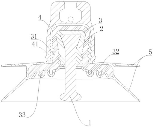 Disc-shaped suspension type composite insulator and manufacturing method thereof