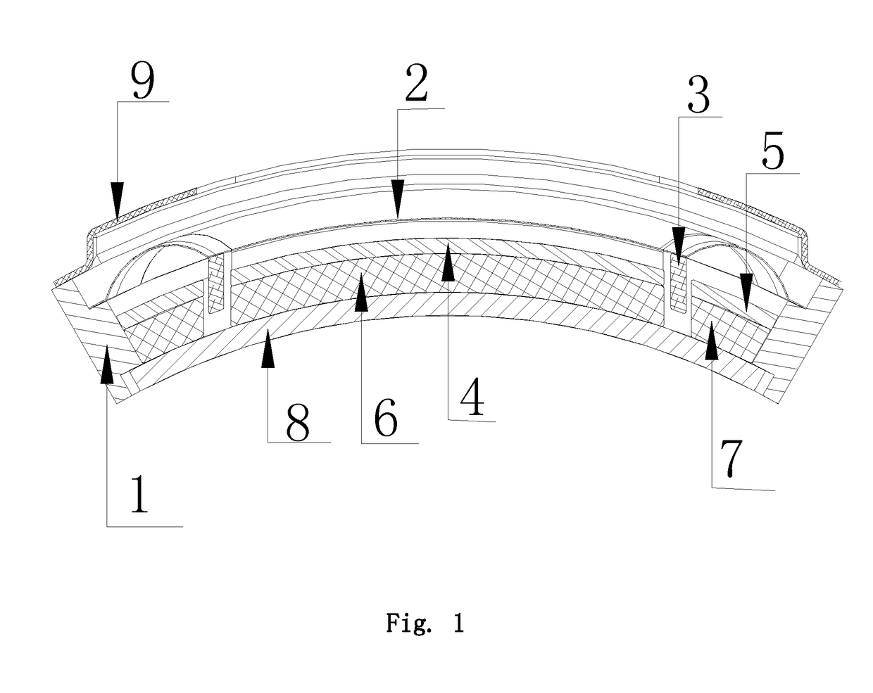 Bending loudspeaker and wearable electronic products comprising the same