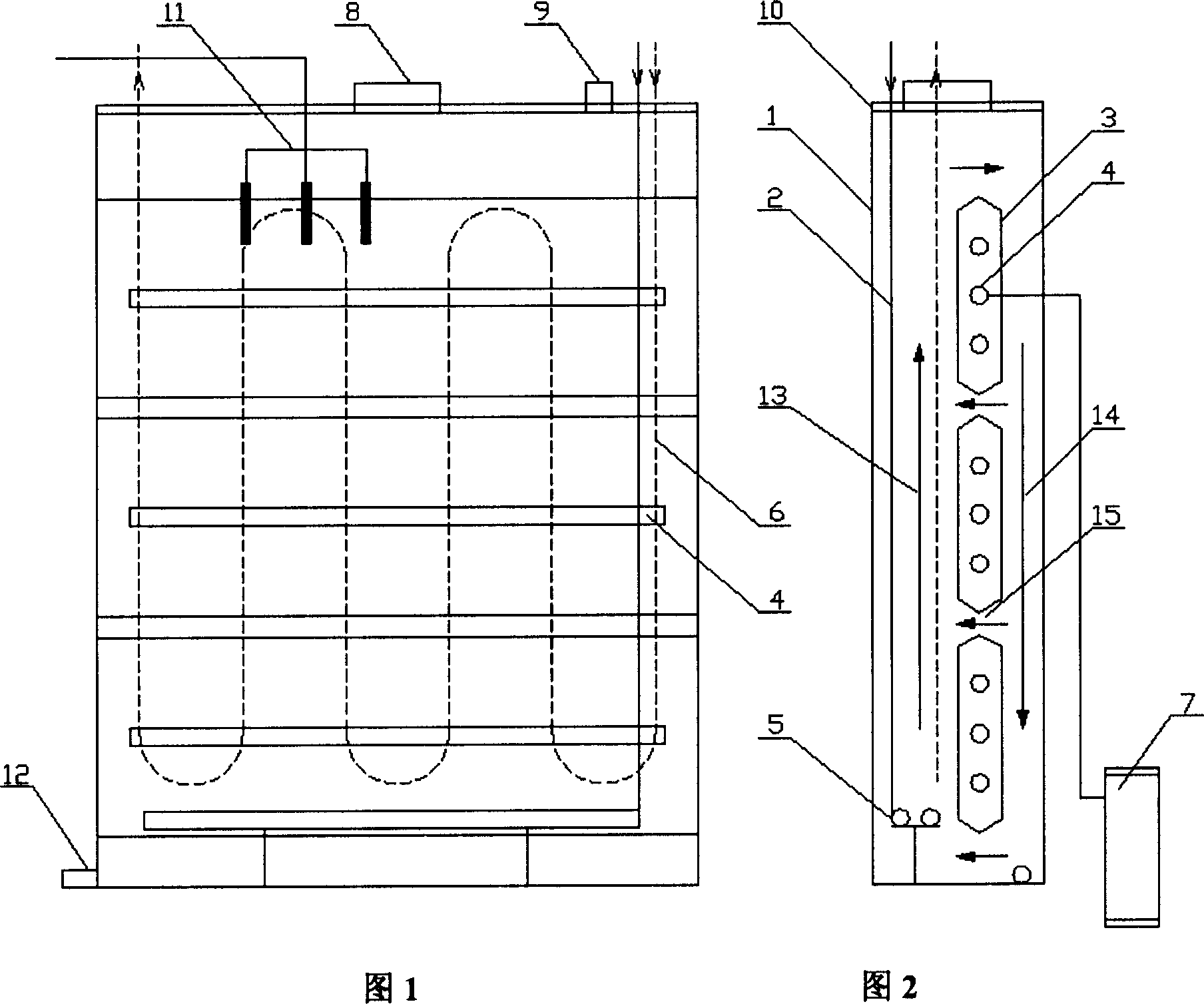 Multi-section flat type photo-bioreactor