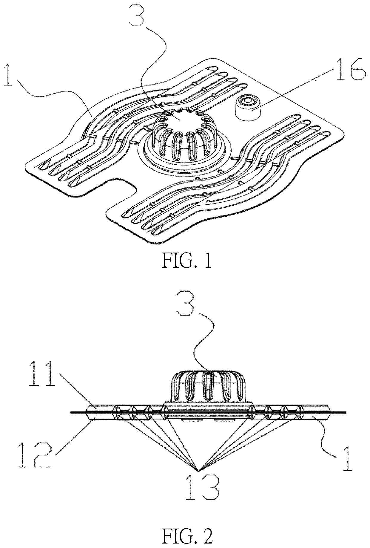 Air bag assembly with pumping function