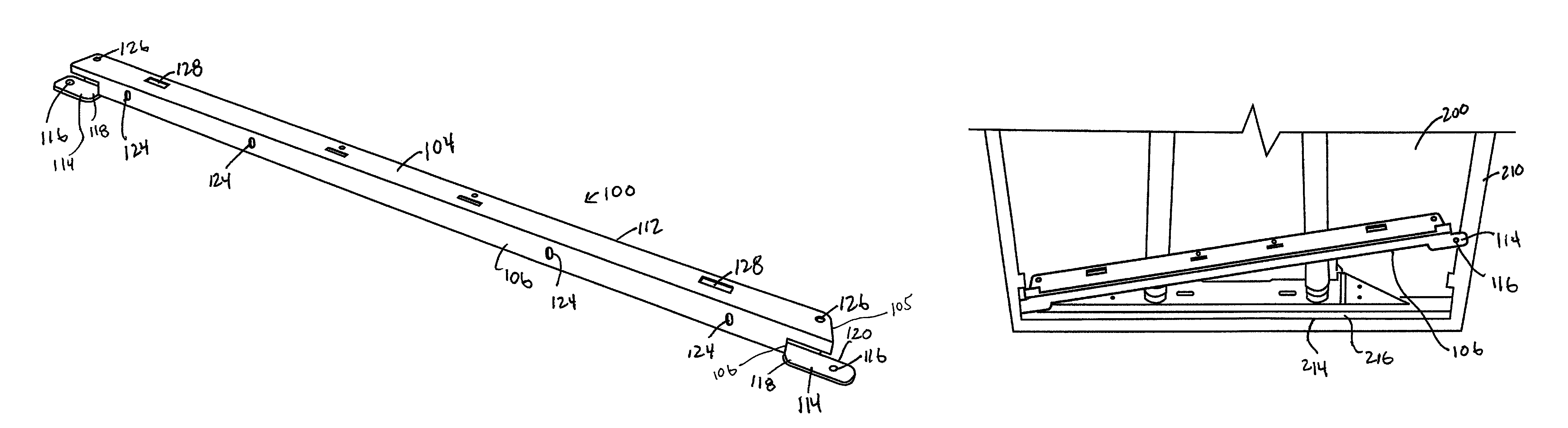 Bracket for a lighting fixture in a suspended ceiling