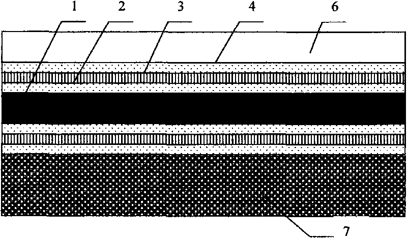 Thermally-conductive graphite interface material and production process thereof