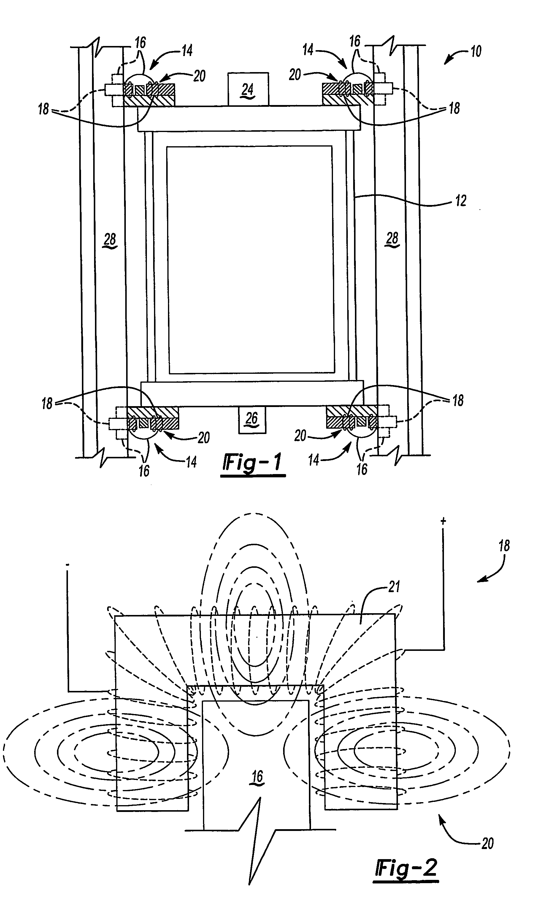 Elevator with rollers having selectively variable hardness