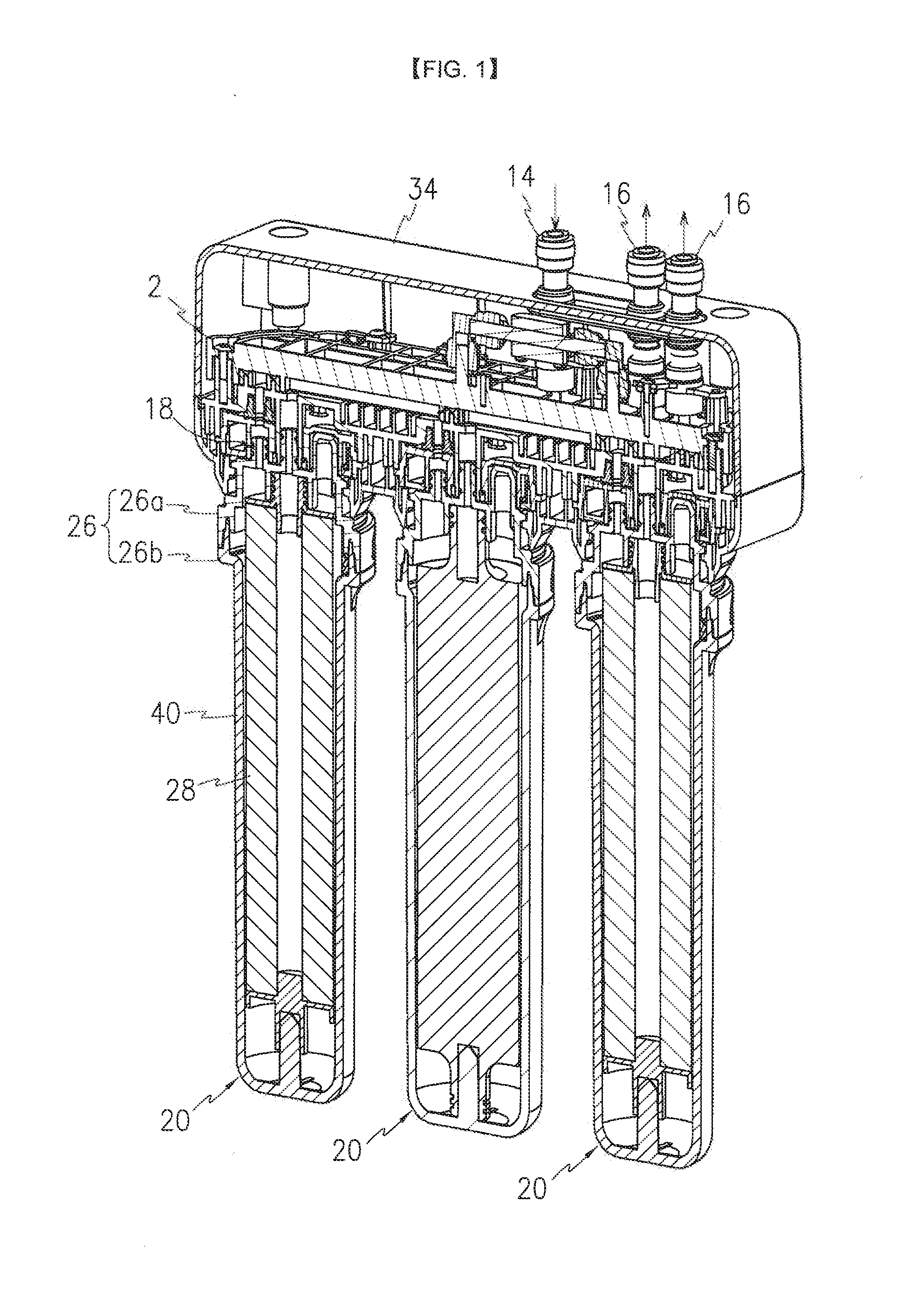Water filter assembly and refrigerator and water purifier having the same
