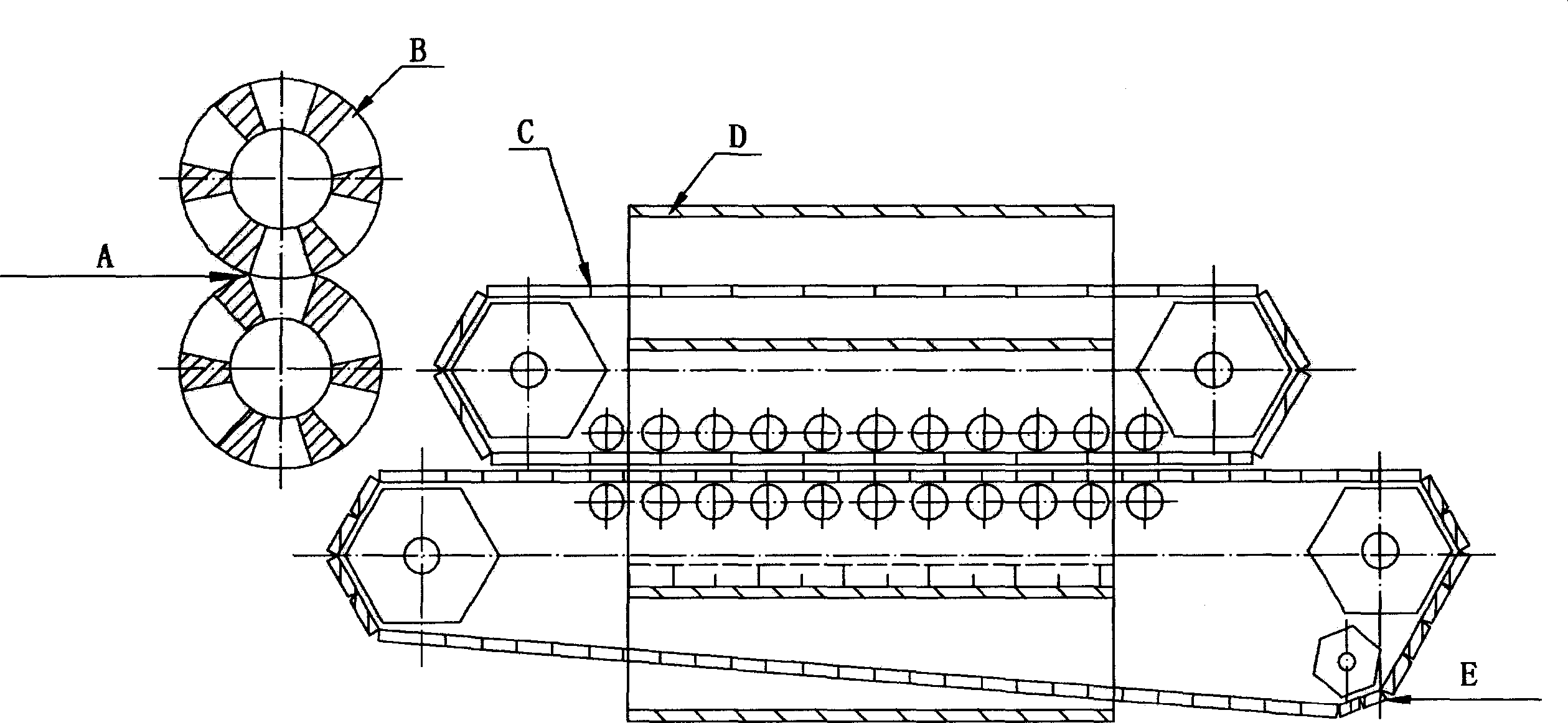Method and equipment for automatic production of macromolecule wear-proof sliding-proof sole