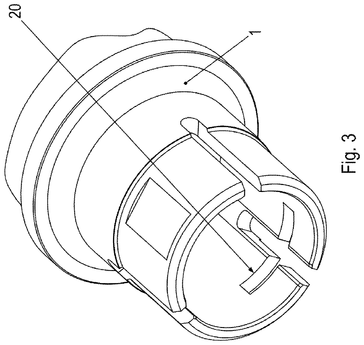 Assembly for connecting an adapter shaft to a shaft in a force-fitting manner using a clamping ring