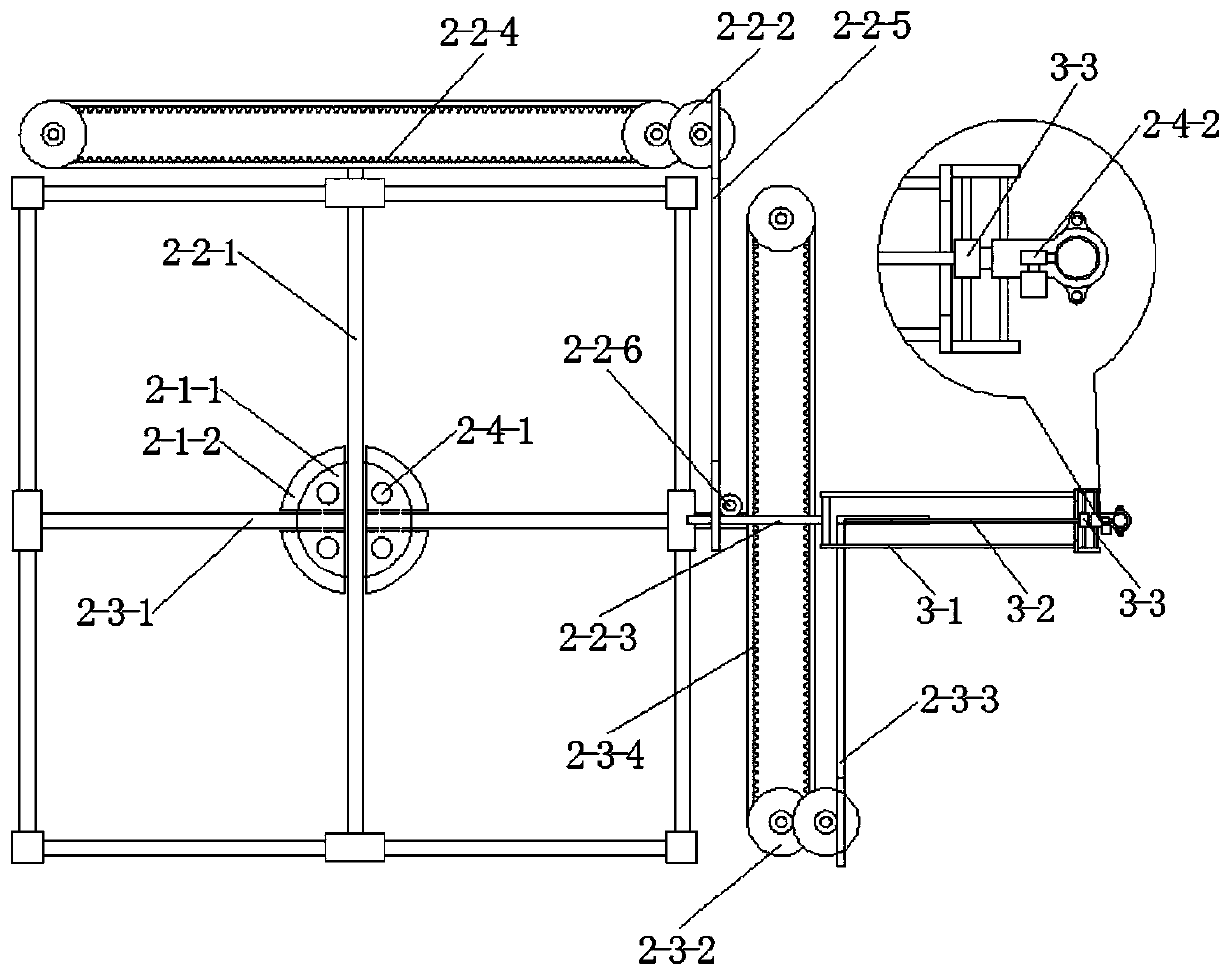 Writing desk with handwriting auxiliary function