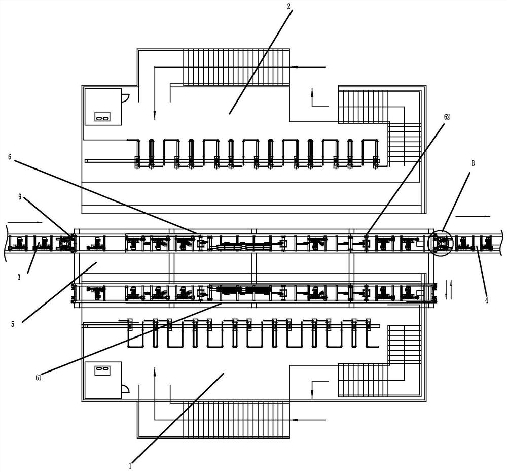 A horizontal pushing multi-generating station system for amusement equipment