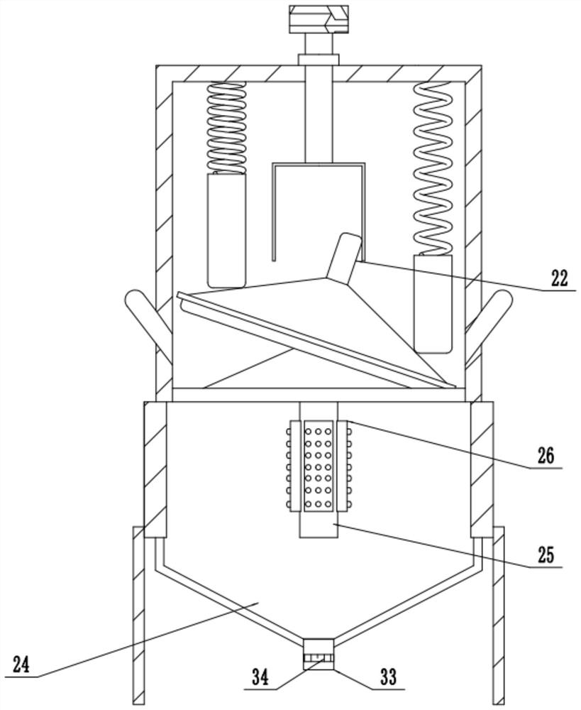 Grinding type air drying device for tea polyphenol processing
