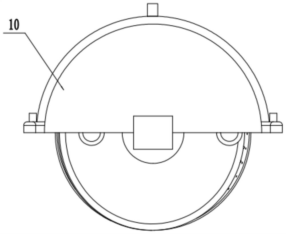 Grinding type air drying device for tea polyphenol processing