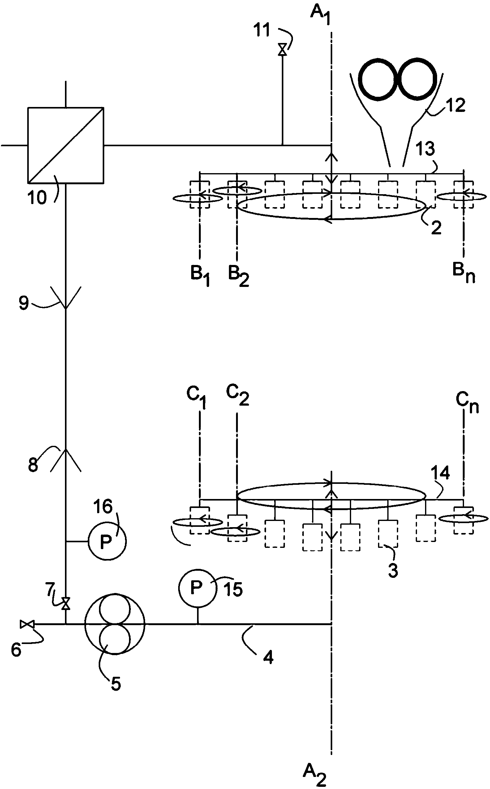 Filtering apparatus and method for mixing, extraction and/or separation