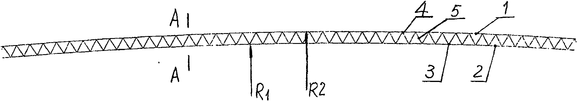 Spherical netted shell combined structure