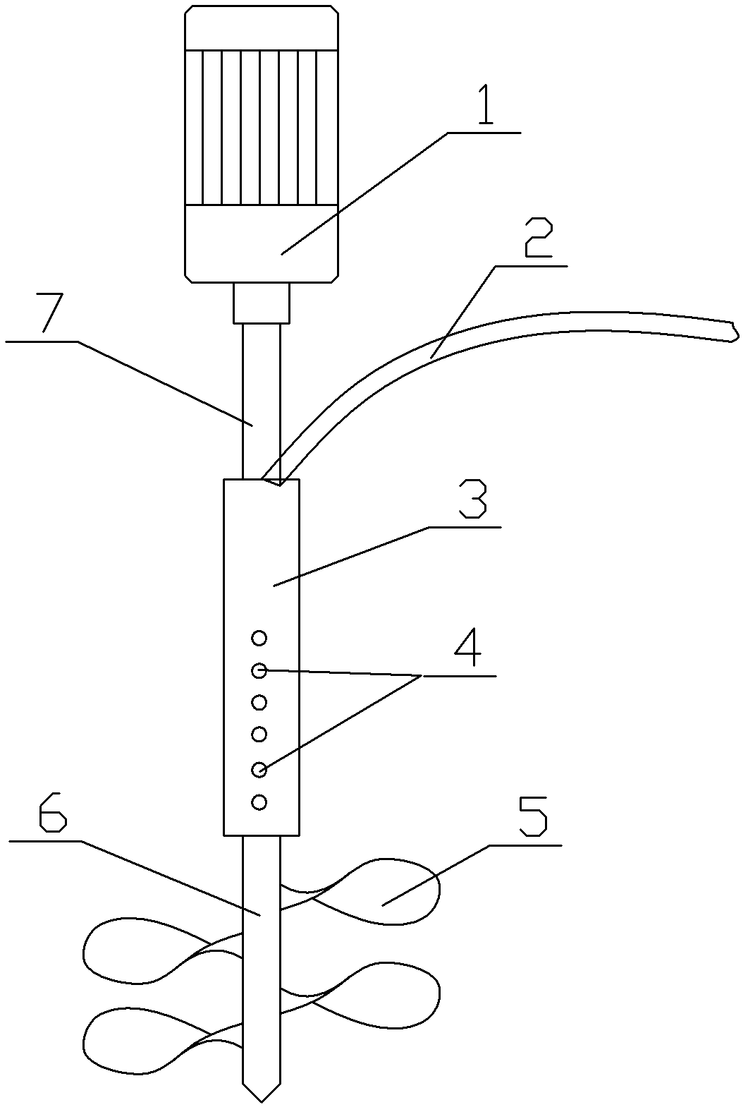 Flocculating agent injecting and adding device for internal soft silt layer of silt storage yard or fill area
