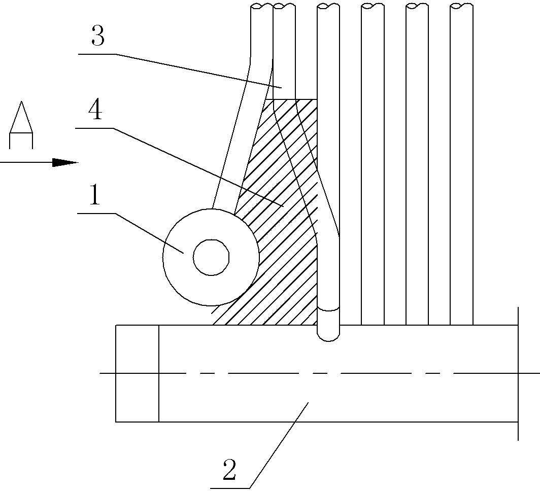 Arrangement structure for wall enclosure header of boiler