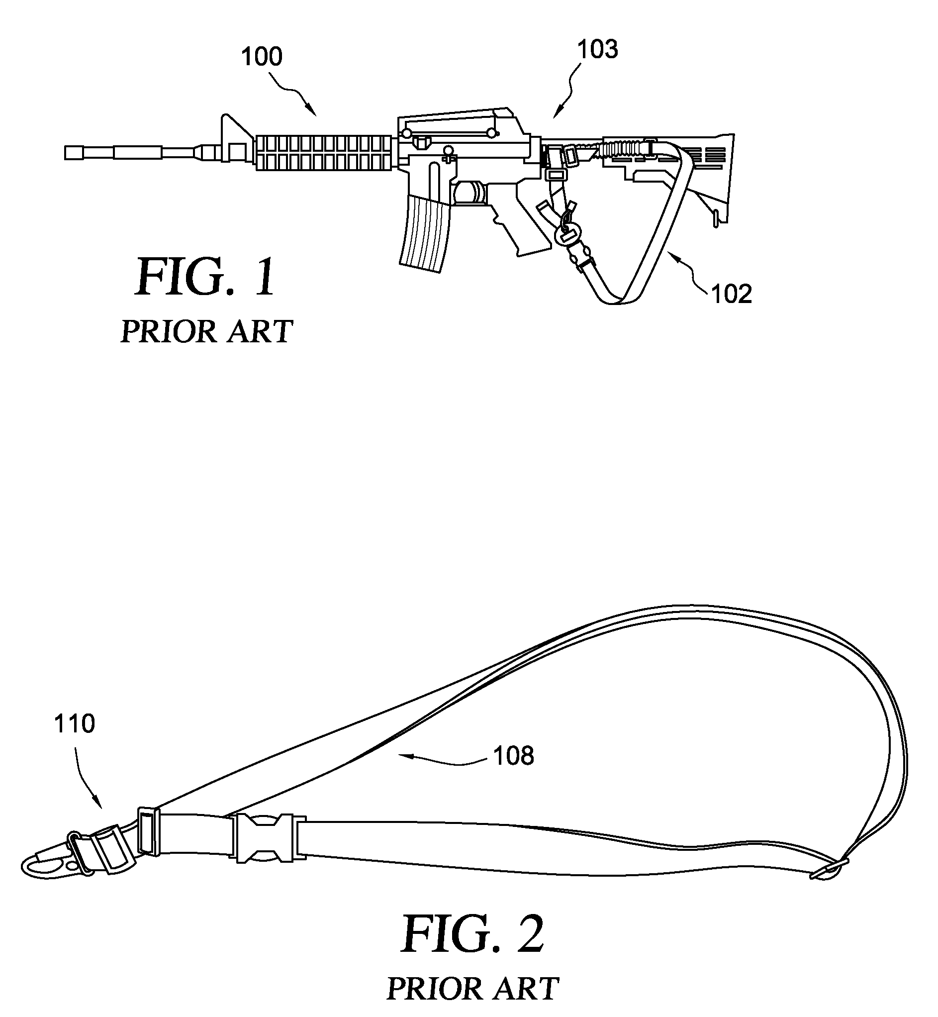 Loop-shaped Sling Adapter for use on Buffer Tube Assembly or Rifle Stock