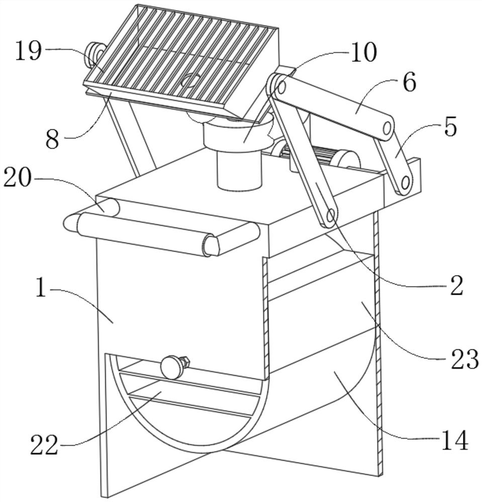 Anesthetic waste gas extraction device for anesthesiology department