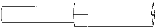 Circle-to-square gradual-change tube of turbulence generator and equipment