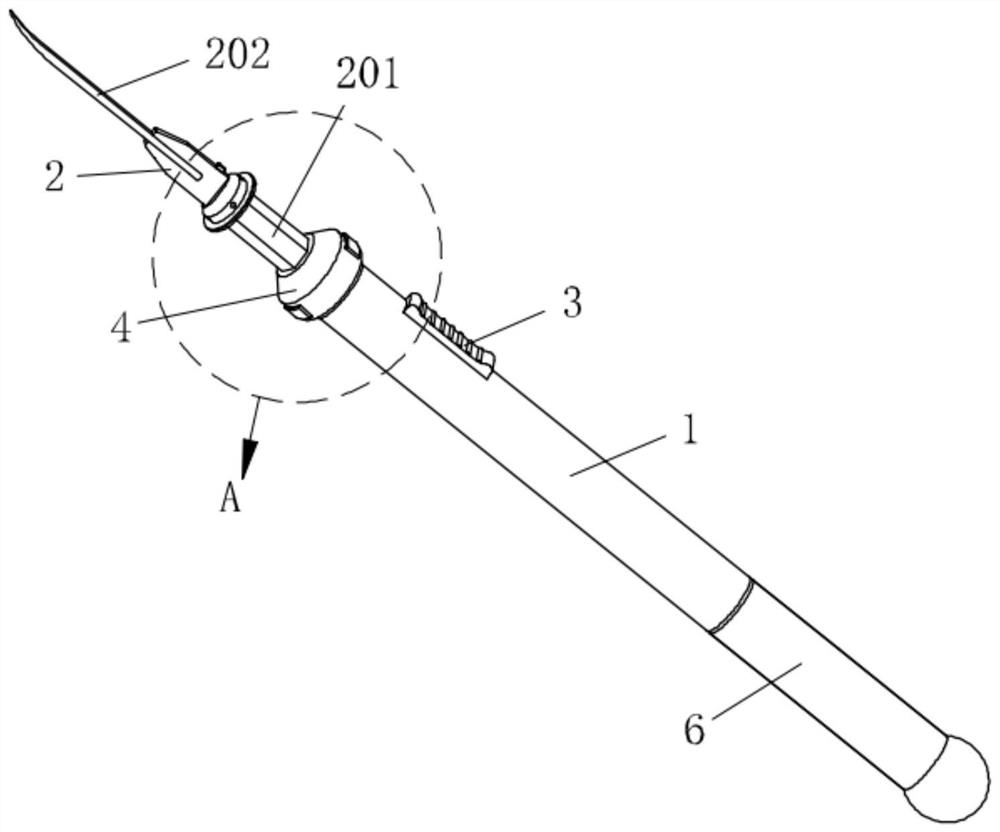 Excavation knife structure based on adenomyosis