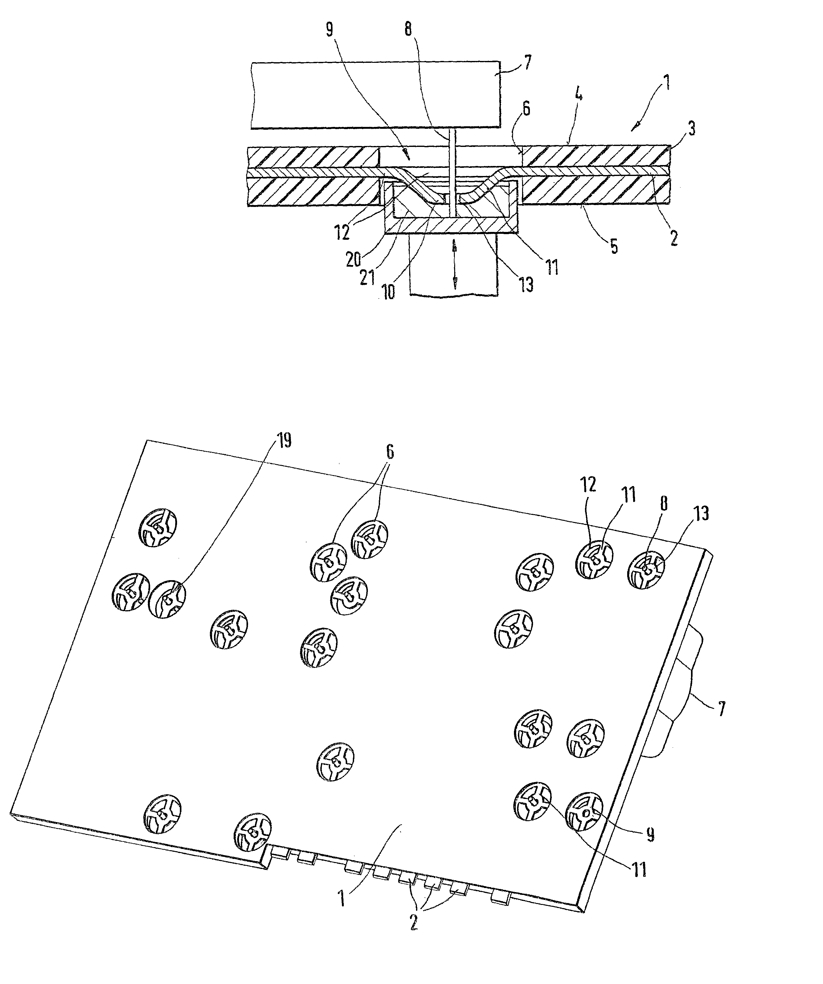 Module support for electrical/electronic components