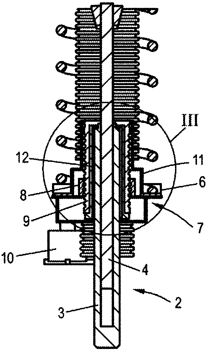 Device for level adjustment for a motor vehicle