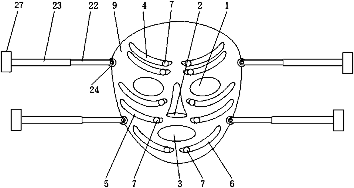 Bionic facial enhancing facial beauty massage device