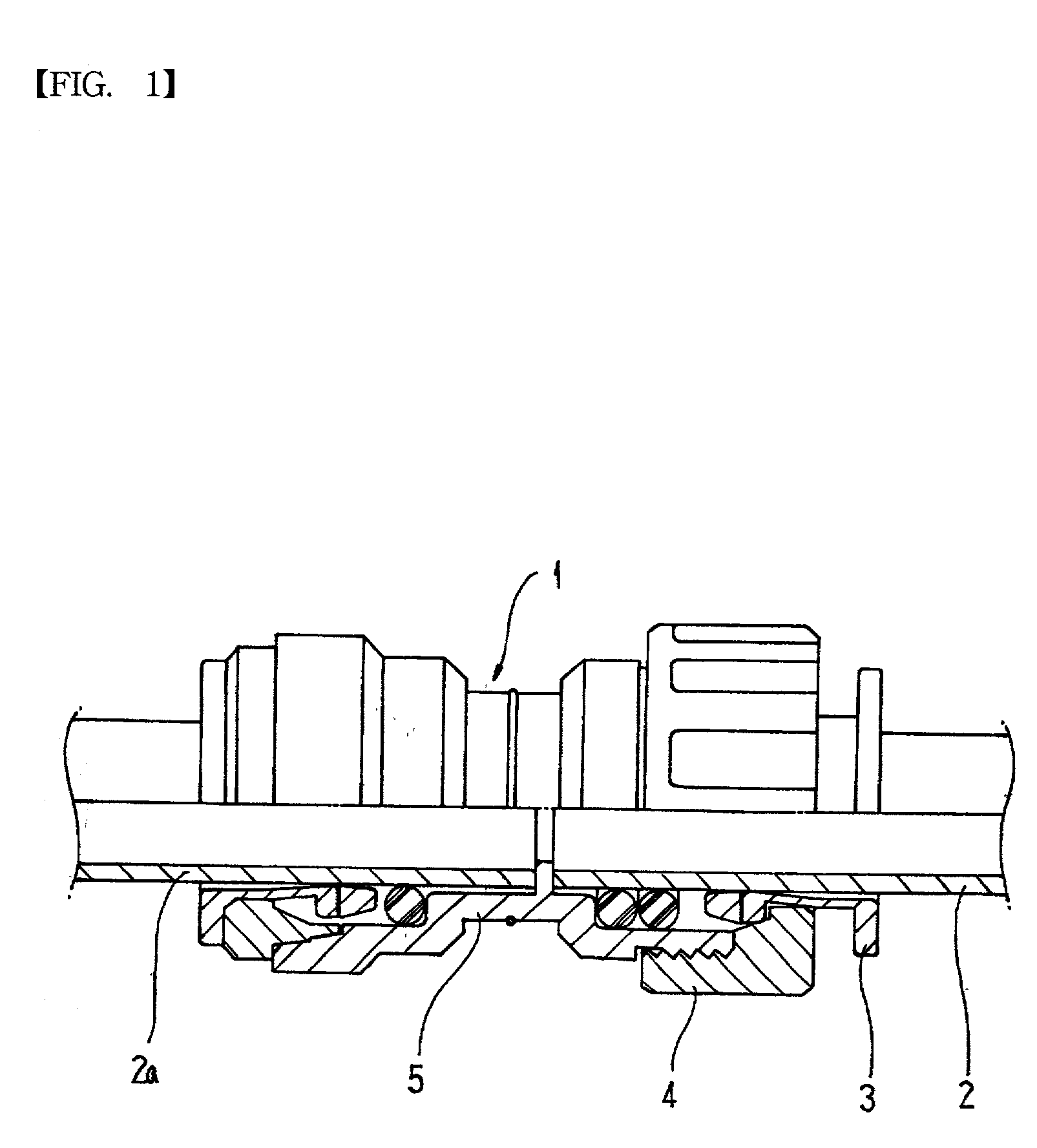 Device for locking cap nut for coupling