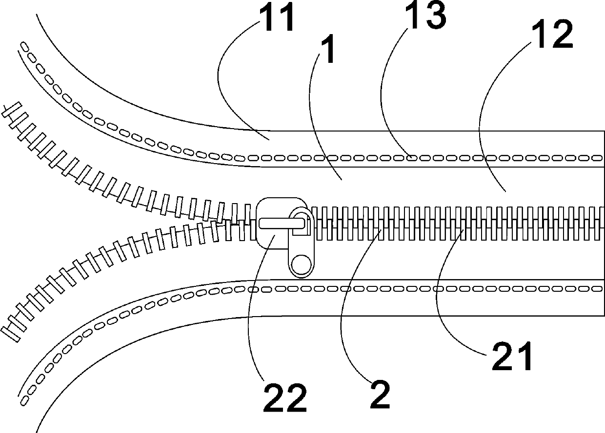 Magnetic zipper device