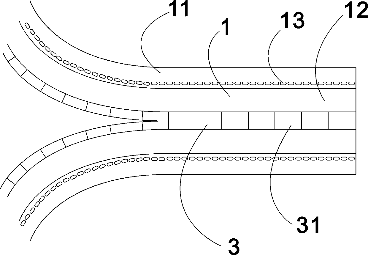 Magnetic zipper device