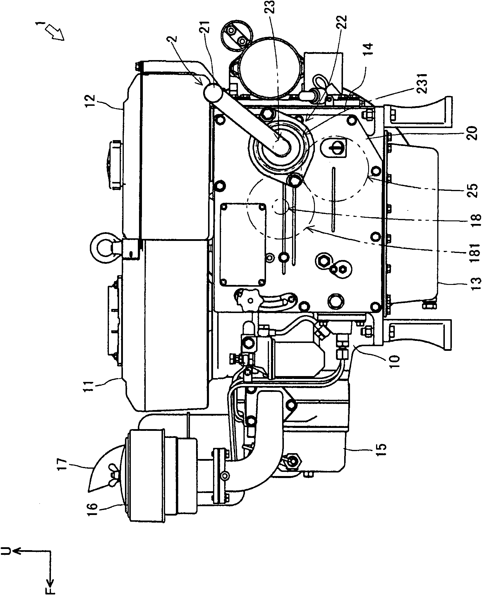Engine starting device