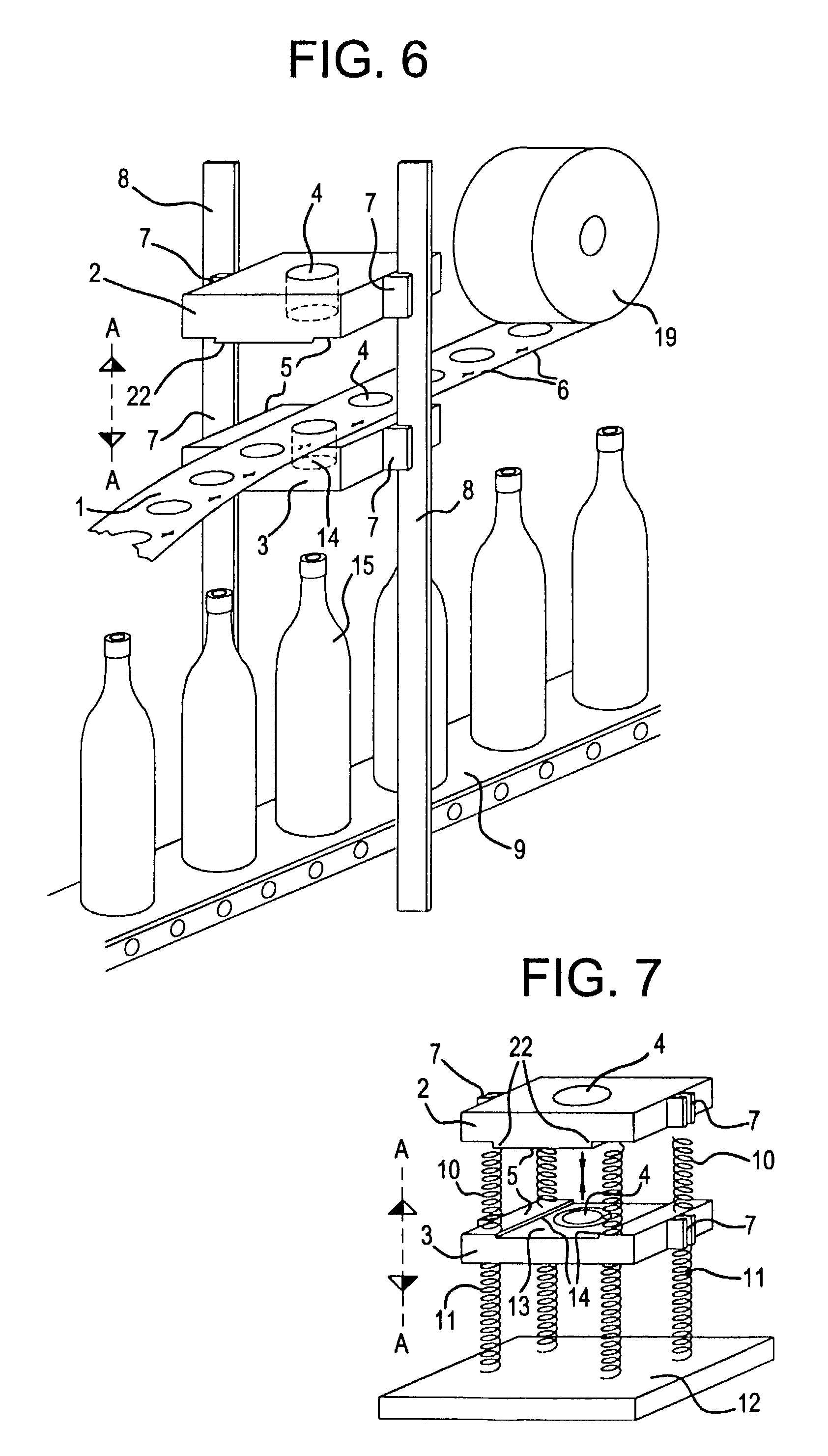 Tape for mass sealing bottles and similar containers, and apparati for its application and removal