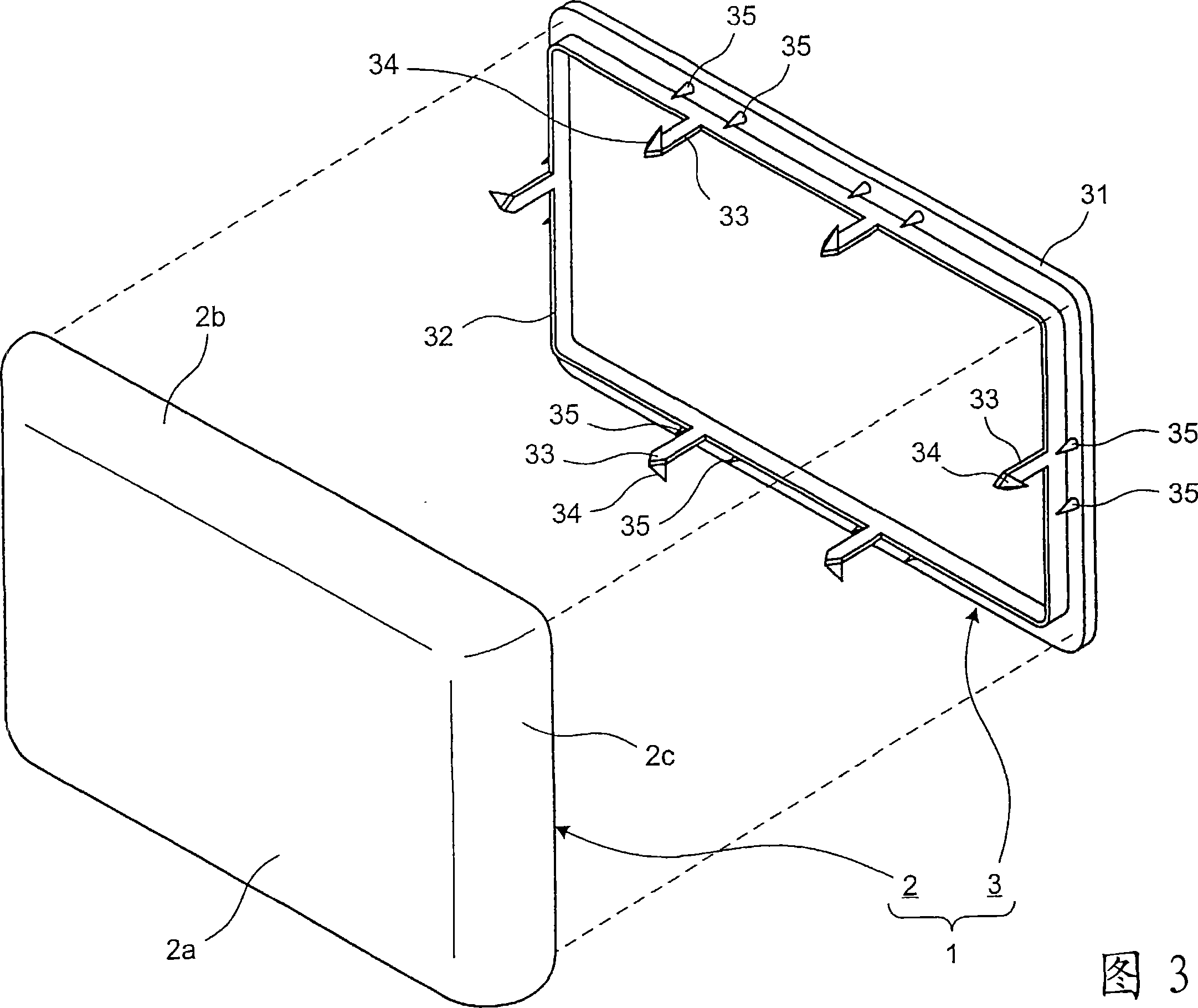 Shape retaining member and shape retaining structure