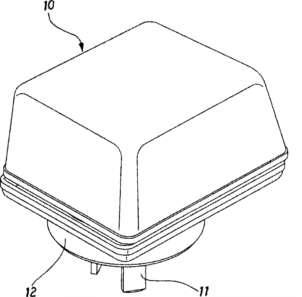 Power supply inserted terminal with wave-projecting protection function